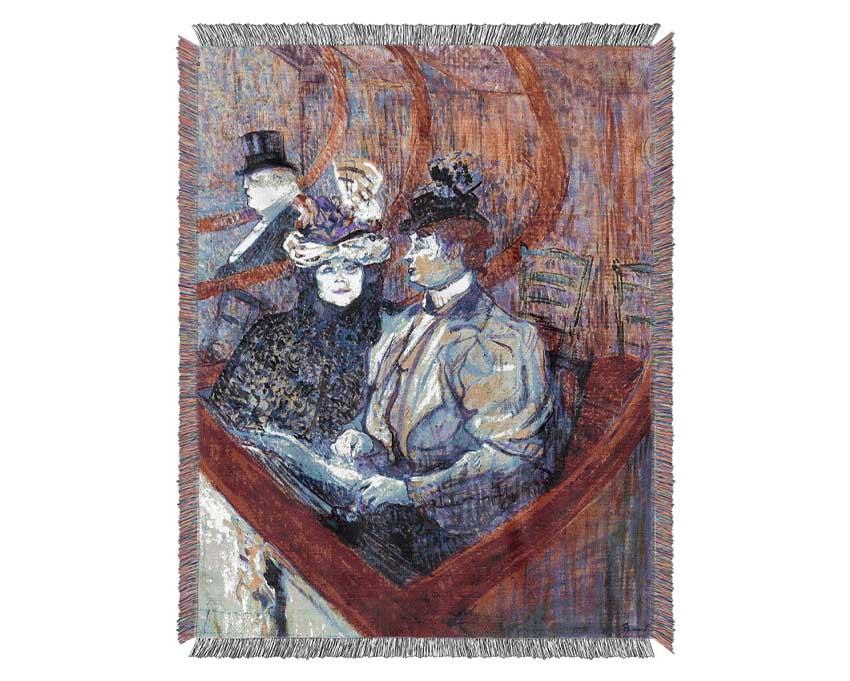 Toulouse Lautrec The Loge Woven Blanket