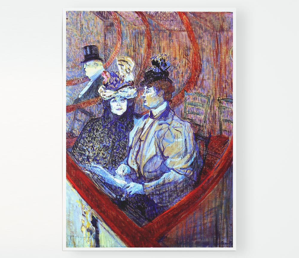 Toulouse Lautrec The Loge Print Poster Wall Art