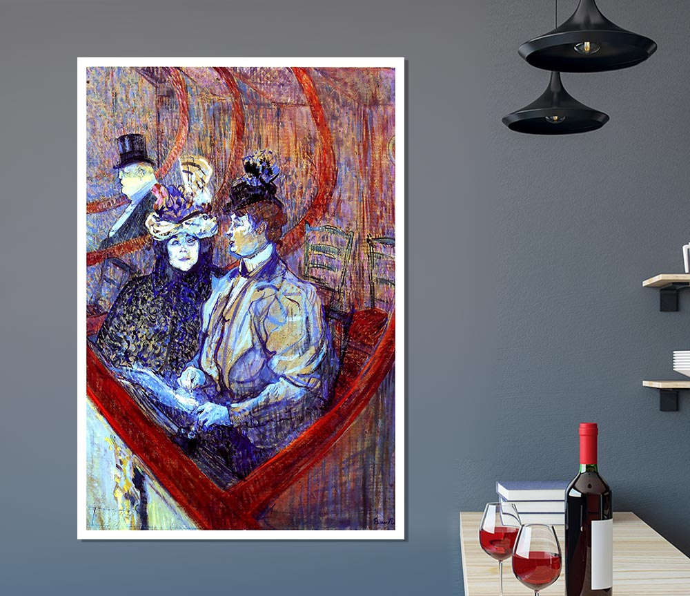 Toulouse Lautrec The Loge Print Poster Wall Art