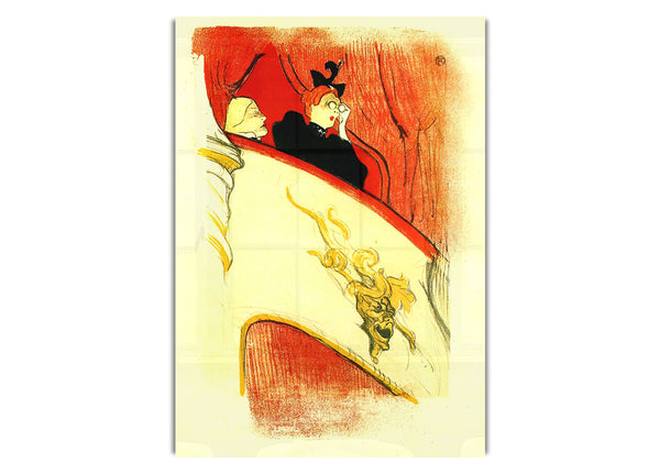 The Loge With A Gold Mas By Toulouse Lautrec