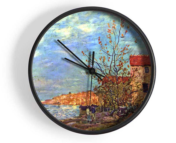 Sisley The Loing By Moret Clock - Wallart-Direct UK