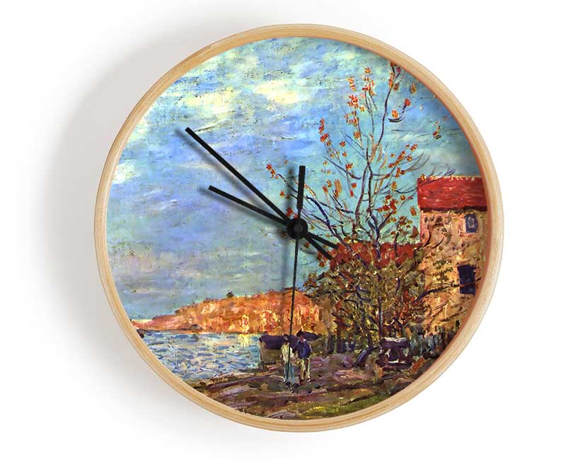 Sisley The Loing By Moret Clock - Wallart-Direct UK