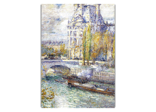 The Louvre On Pont Royal By Hassam