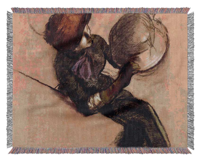 Degas The Milliner Woven Blanket