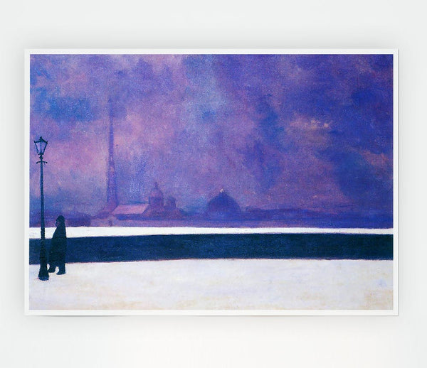 Felix Vallotton The Night In Light Fog Print Poster Wall Art