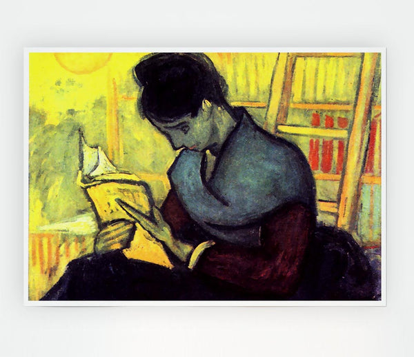 Van Gogh The Novel Reader Print Poster Wall Art