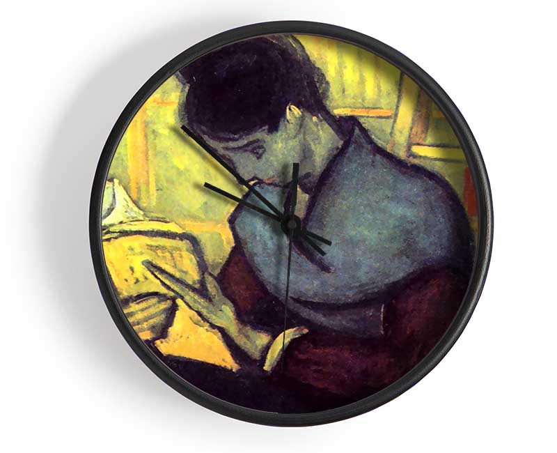 Van Gogh The Novel Reader Clock - Wallart-Direct UK