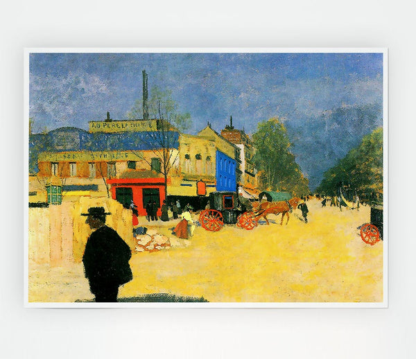 Felix Vallotton The Place Clichy In Paris Print Poster Wall Art