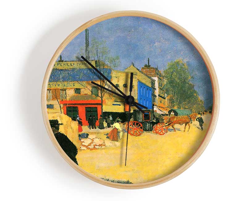 Felix Vallotton The Place Clichy In Paris Clock - Wallart-Direct UK