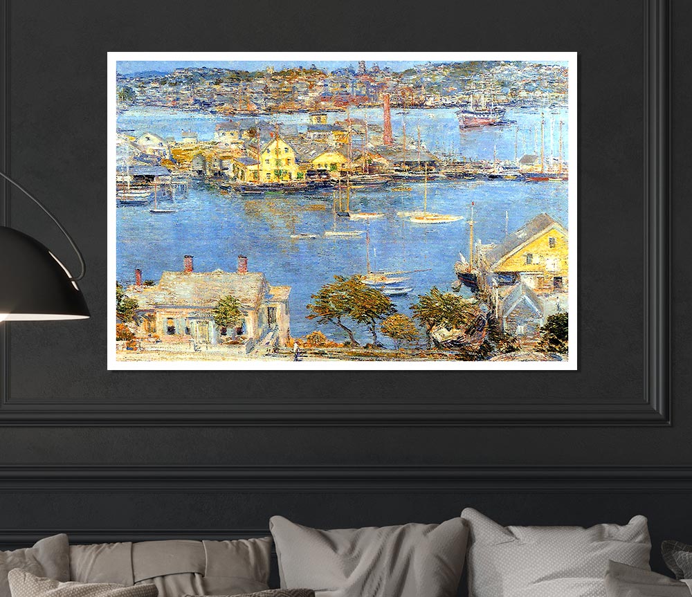 Hassam The Port Of Gloucester 1 Print Poster Wall Art