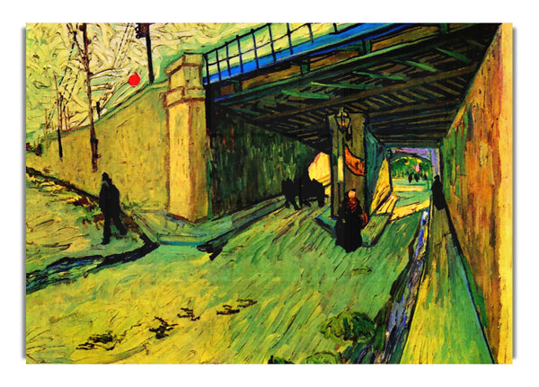 The Railway Bridge Over Avenue Montmajour, Arles By Van Gogh