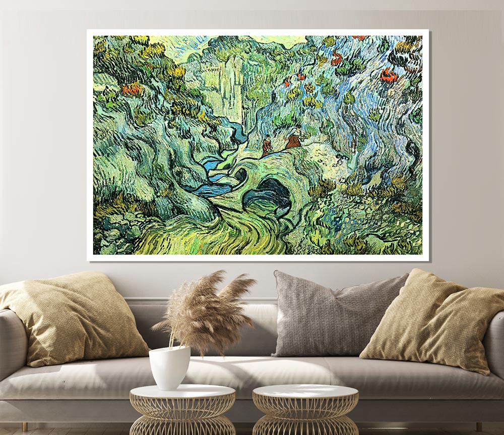 Van Gogh The Ravine Print Poster Wall Art