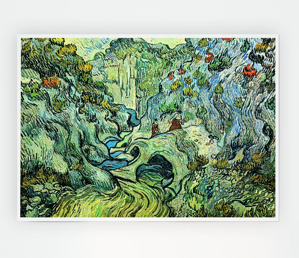 Van Gogh The Ravine Print Poster Wall Art