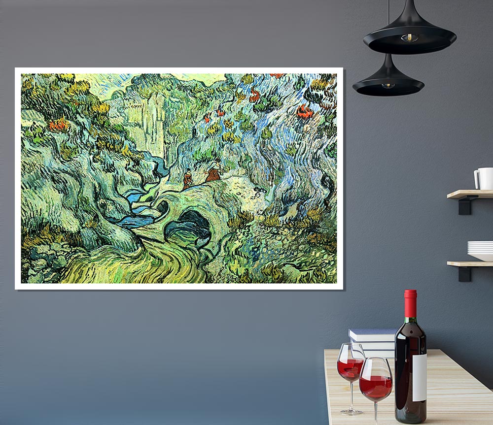 Van Gogh The Ravine Print Poster Wall Art