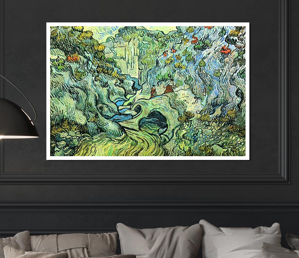 Van Gogh The Ravine Print Poster Wall Art