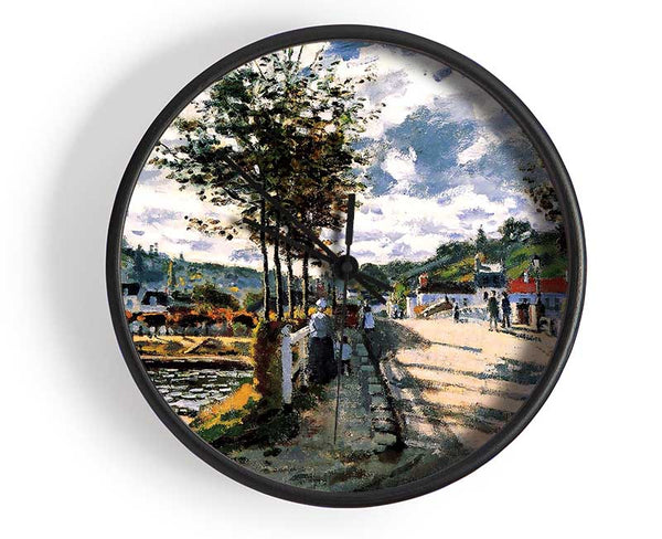 Monet The Seine At Bougival Clock - Wallart-Direct UK