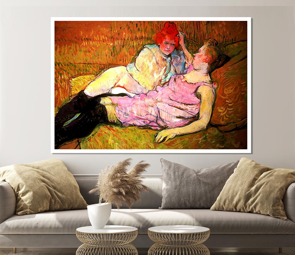 Toulouse Lautrec The Sofa Print Poster Wall Art