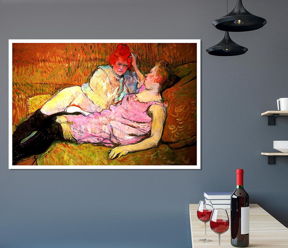 Toulouse Lautrec The Sofa Print Poster Wall Art