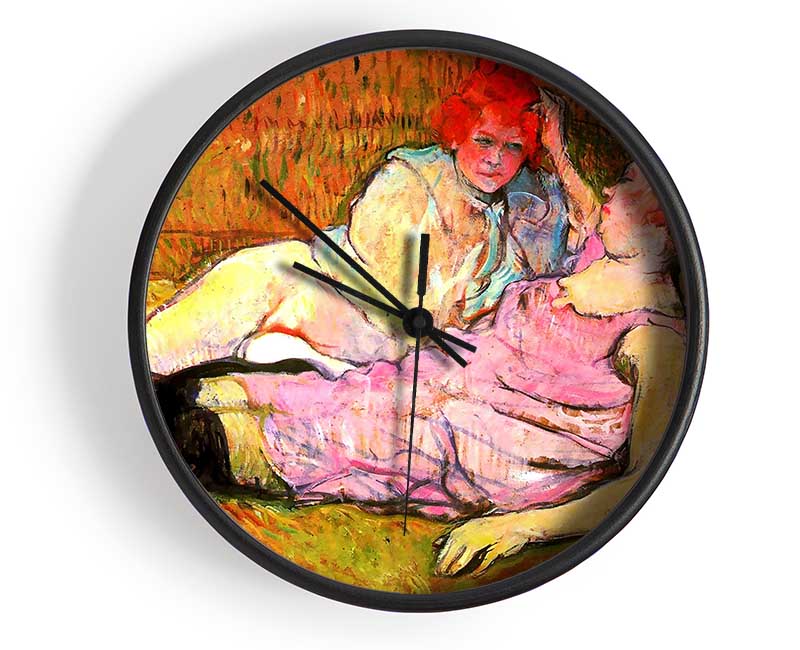 Toulouse Lautrec The Sofa Clock - Wallart-Direct UK