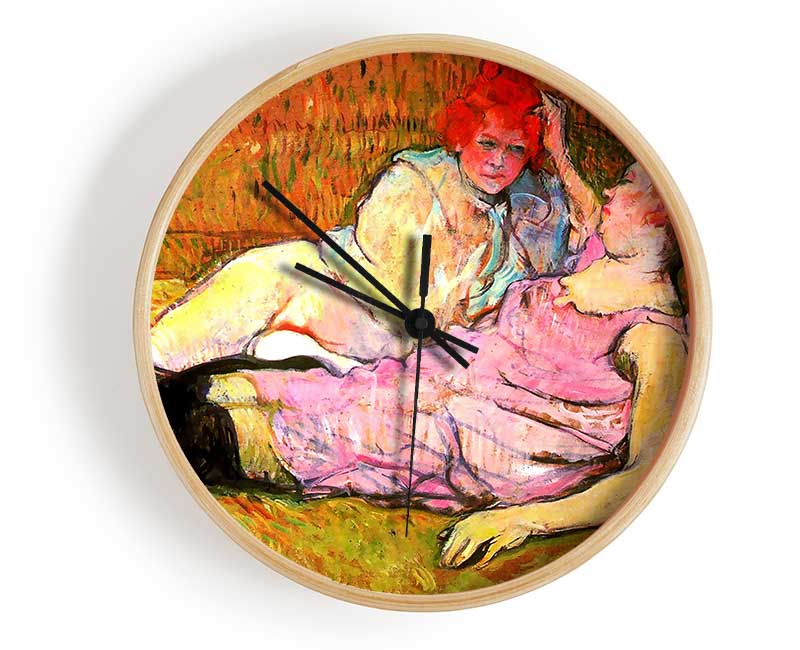 Toulouse Lautrec The Sofa Clock - Wallart-Direct UK