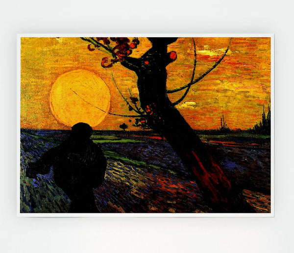 Van Gogh The Sower 2 Print Poster Wall Art