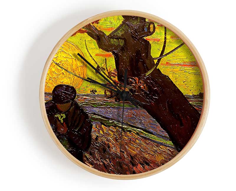 Van Gogh The Sower Clock - Wallart-Direct UK