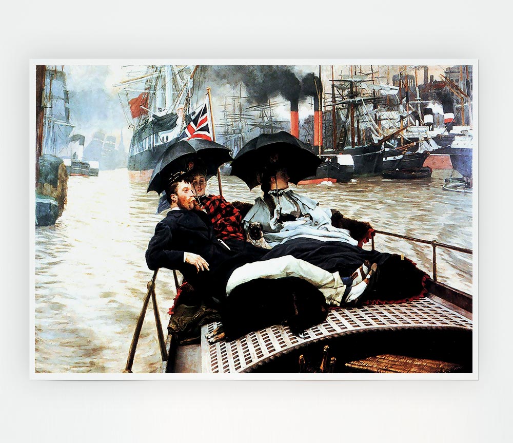 Tissot The Thames Print Poster Wall Art