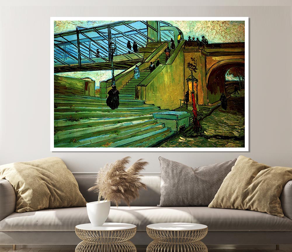 Van Gogh The Trinquetaille Bridge Print Poster Wall Art