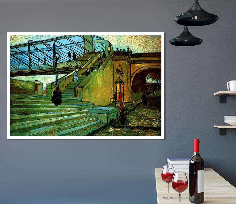 Van Gogh The Trinquetaille Bridge Print Poster Wall Art