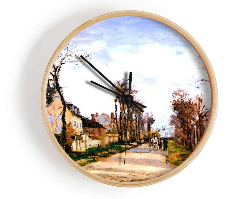 The Versailles Road 2 By Pissarro Clock - Wallart-Direct UK