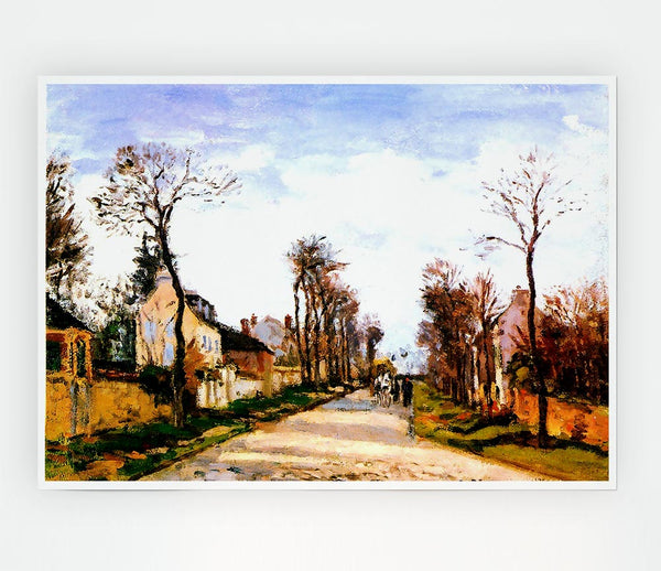 The Versailles Road 2 By Pissarro Print Poster Wall Art