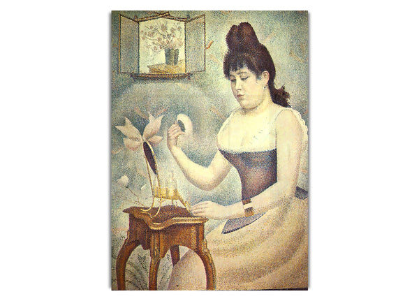 Die Frau mit der Puderquaste von Seurat