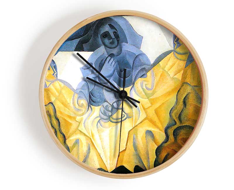 Juan Gris Three Masks Clock - Wallart-Direct UK