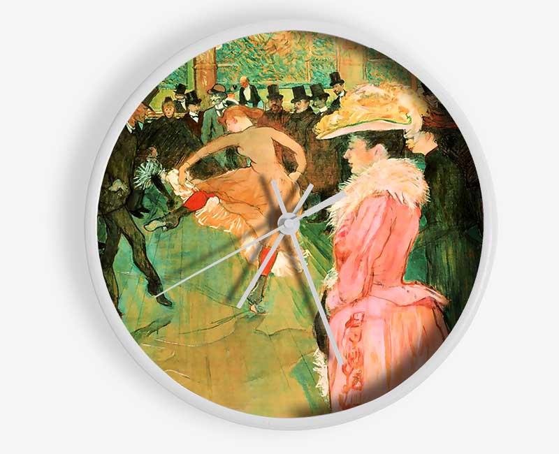 Toulouse Lautrec At The Moulin Rouge Clock - Wallart-Direct UK