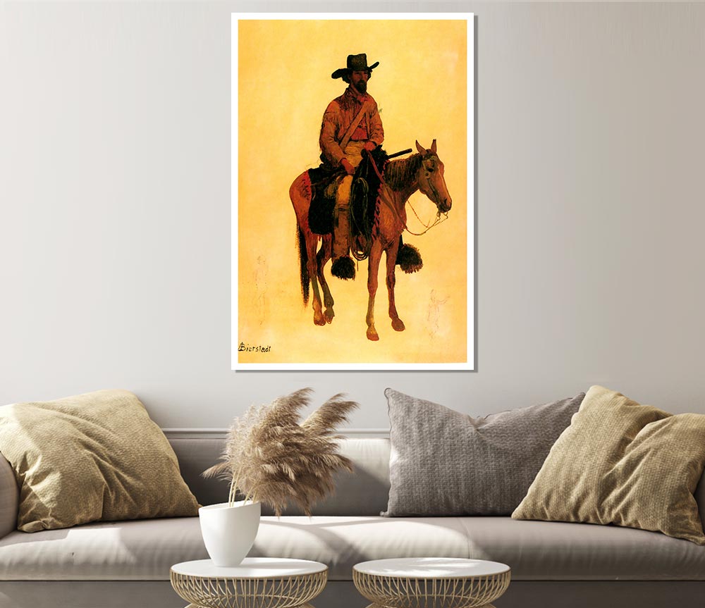 Bierstadt Trapper Print Poster Wall Art