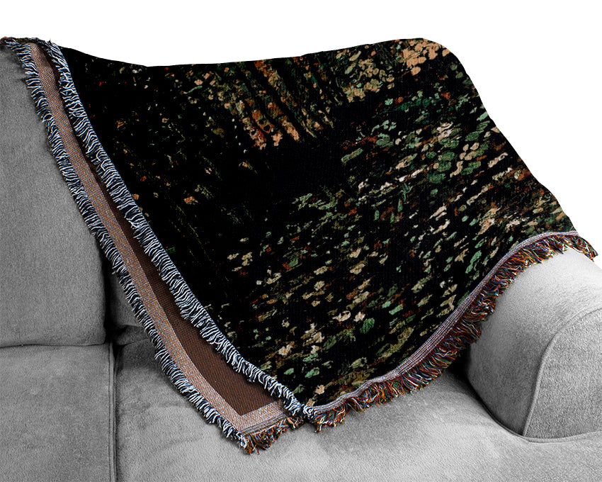 Van Gogh Trees And Undergrowth [2] Woven Blanket