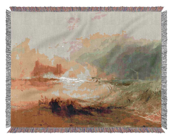 Joseph Mallord Turner Coast Of Northumberland Woven Blanket