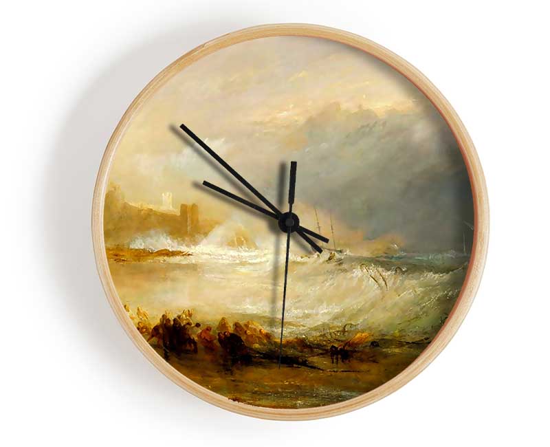 Joseph Mallord Turner Coast Of Northumberland Clock - Wallart-Direct UK