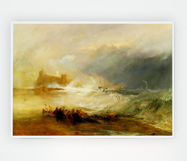 Joseph Mallord Turner Coast Of Northumberland Print Poster Wall Art