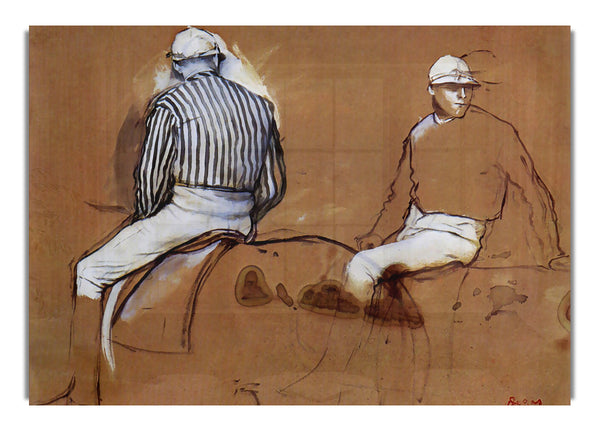 Zwei Jockeys von Degas