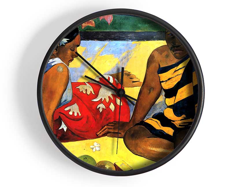 Gauguin Two Women From Tahiti Clock - Wallart-Direct UK