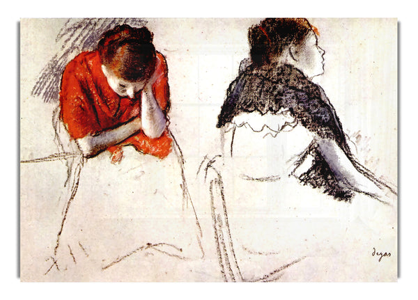 Zwei sitzende Frauen von Degas