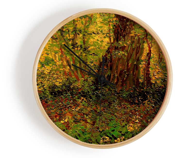 Van Gogh Undergrowth 2 Clock - Wallart-Direct UK