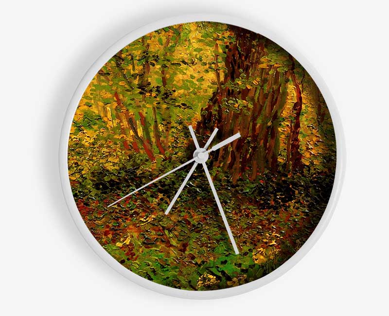 Van Gogh Undergrowth 2 Clock - Wallart-Direct UK