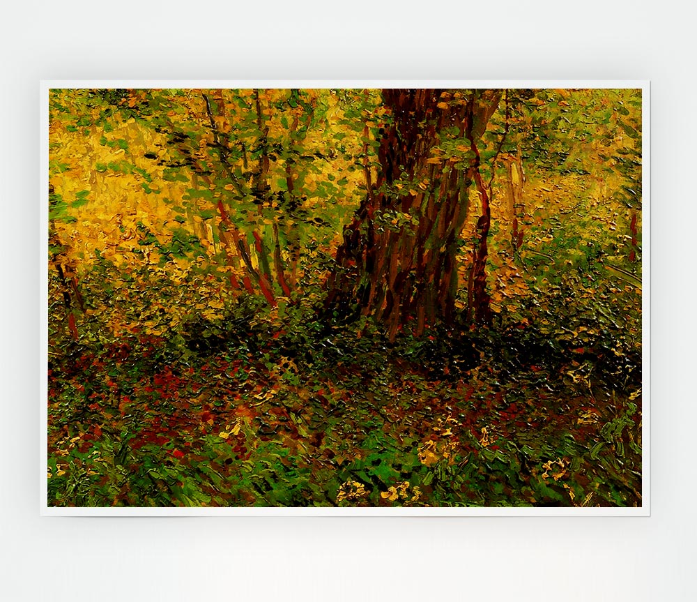 Van Gogh Undergrowth 2 Print Poster Wall Art