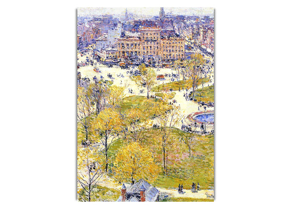 Union Square im Frühling von Hassam