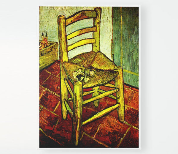 Van Gogh Chair Print Poster Wall Art