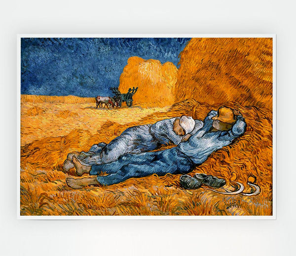 Van Gogh Rest From Work Print Poster Wall Art