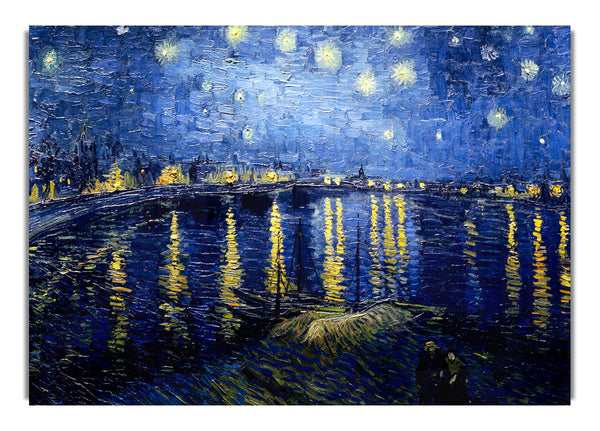 Van Gogh Starry Night Over The Rhone Blue