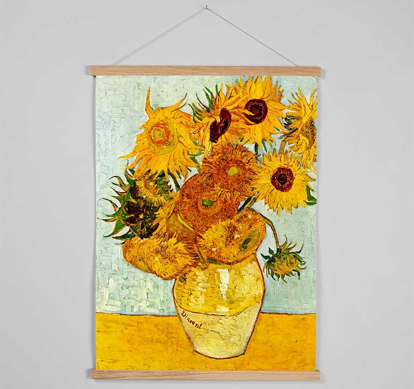 Van Gogh Sunflowers Hanging Poster - Wallart-Direct UK